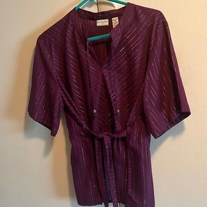 Covington purple blouse. Size XL runs small